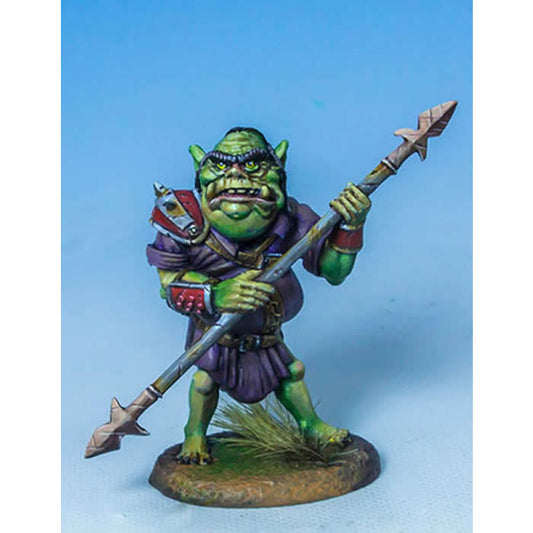 DSM4644 Rotgut Half Orc Warrior with Spear Miniature Diterlizzi Masterworks Main Image