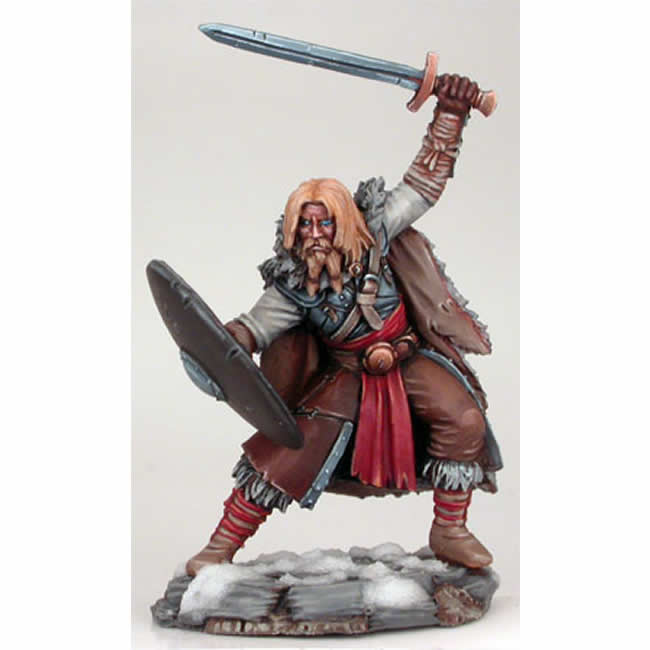 DSM5015 Wildling Warrior with Long Sword and Shield Miniature Main Image