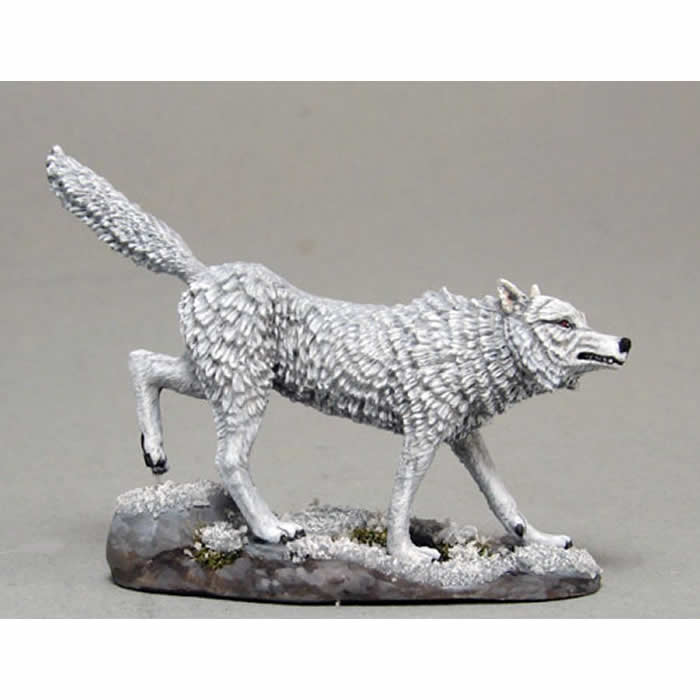 DSM5063 Ghost Direwolf Version 2 Miniature George R.R. Martin Masterworks Dark Sword Miniatures Main Image