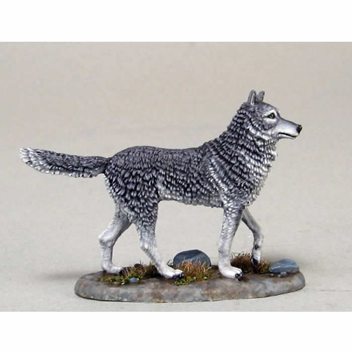 DSM5064 Greywind Direwolf Miniature George R.R. Martin Masterworks Dark Sword Miniatures Main Image