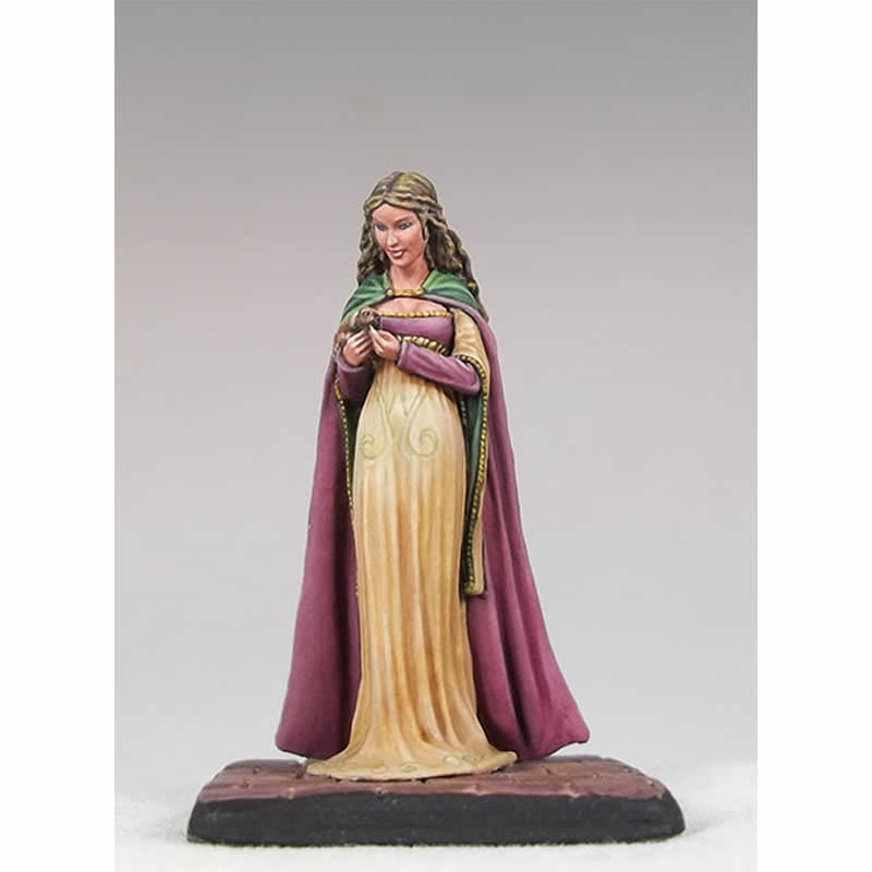 DSM5108 Young Lady In Waiting with Puppy Miniature Figurine George R.R. Martin Main Image
