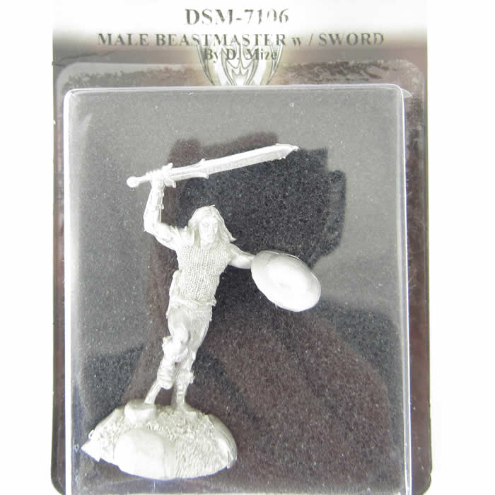 DSM7106 Male Beastmaster with Sword Miniature Visions In Fantasy 2nd Image