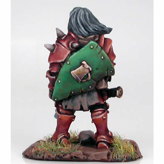 DSM7203 Male Swarven Fighter with Weapon Assortment Miniature 3rd Image