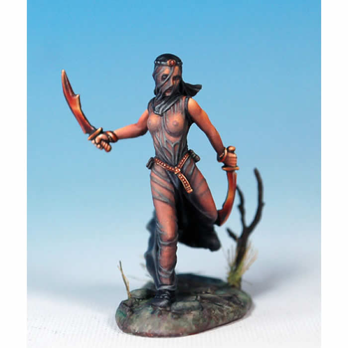 DSM7326 Female Veiled Assassin Miniature Visions In Fantasy Main Image