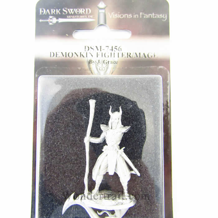 DSM7456 Demonkin Fighter Mage Miniature Visions In Fantasy 2nd Image