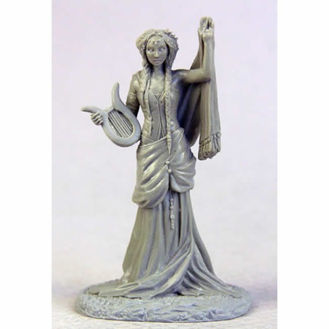 DSM7620 Muse Terpsichore with Harp Miniature Stephanie Law Masterworks 4th Image