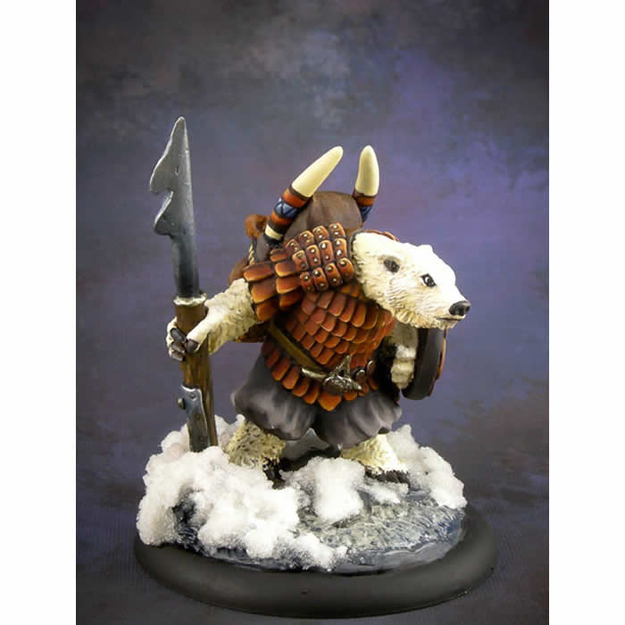 DSM8091 Polar Bear Warrior Miniature Critter Kingdoms Main Image