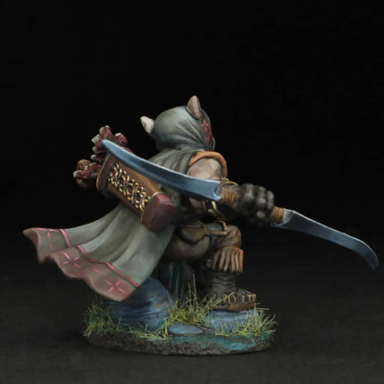 DSM8126 Pitbull Ranger with Double Bladed Sword Miniature Critter Kingdoms 3rd Image