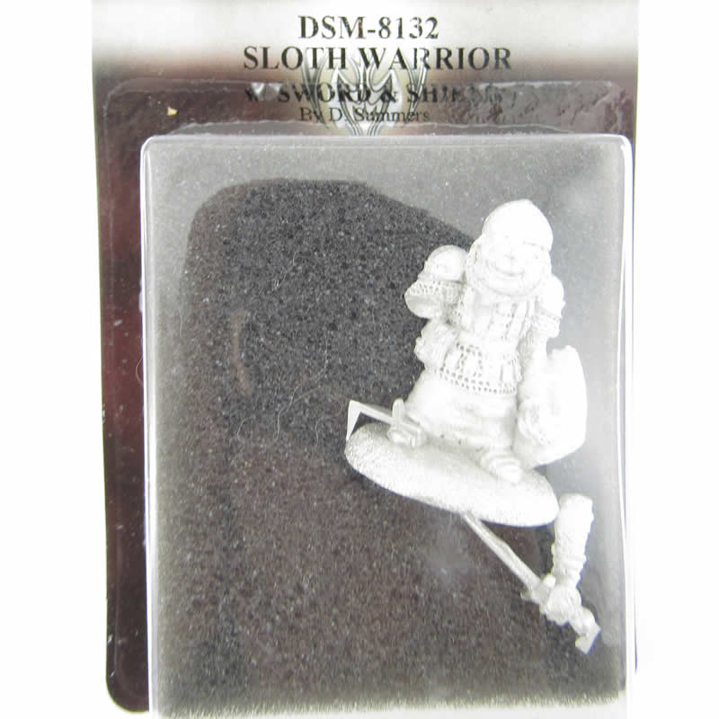 DSM8132 Sloth Warrior with Sword and Shield Miniature Critter Kingdoms 2nd Image