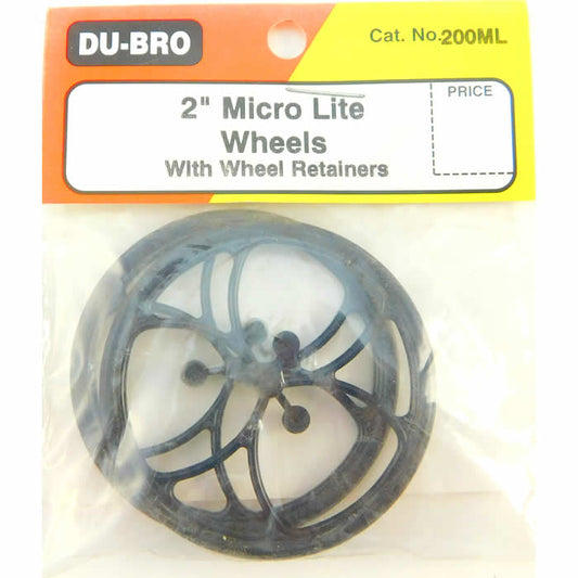 DUB200ML Micro Lite Wheels 2in Diameter (2) Du-Bro Main Image