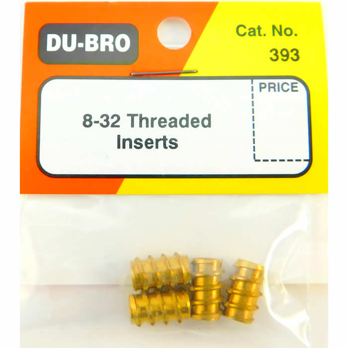 DUB393 8-32 Threaded Inserts (4) Du-Bro Main Image