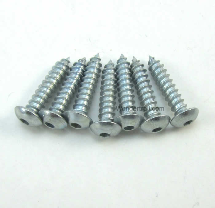 DUB527 Button Head Sheet Metal Screws no. 4 x .5in (8) Dubro Main Image