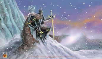 EGGGMT030 Dark Lord of Frozen Isles Playmat Nested Egg Main Image