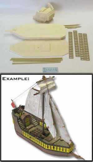 ESL22005 Pirate Ships: Ship Building Kit 2 by Eslo Hobby Main Image
