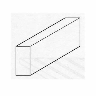 EVG155 White Dimensional Strips .060in x .100in x 14in (10) Evergreen Main Image