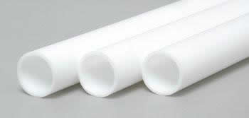 EVG231 Round Tube .344x14in White by Evergreen Scale Models Main Image