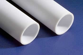 EVG234 Round Tube .438x14in White by Evergreen Scale Models Main Image