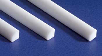EVG249 Quarter Round Rod .080x14in White by Evergreen Main Image