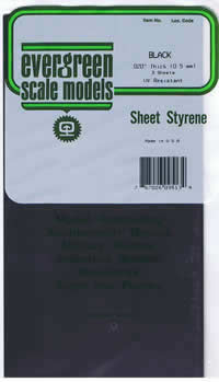 EVG9515 Styrene Sheets 6x12x.40 Black by Evergreen Scale Models Main Image