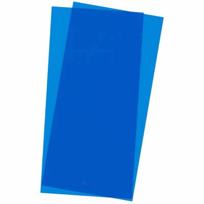 EVG9902 Blue Transparent Styrene Sheets 2 Pk .010x6x12 Inches Evergreen Main Image