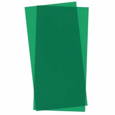EVG9903 Green Transparent Styrene Sheets 2 Pk .010x6x12 Inches Evergreen Main Image