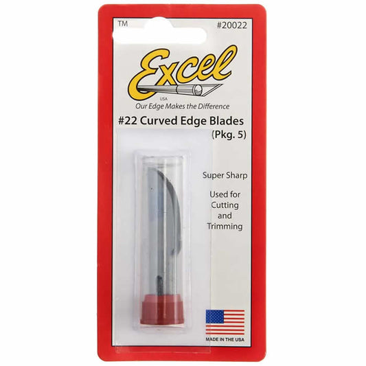 EXL20022 Curved Edge Blade Large No.22 5pc Excel Main Image