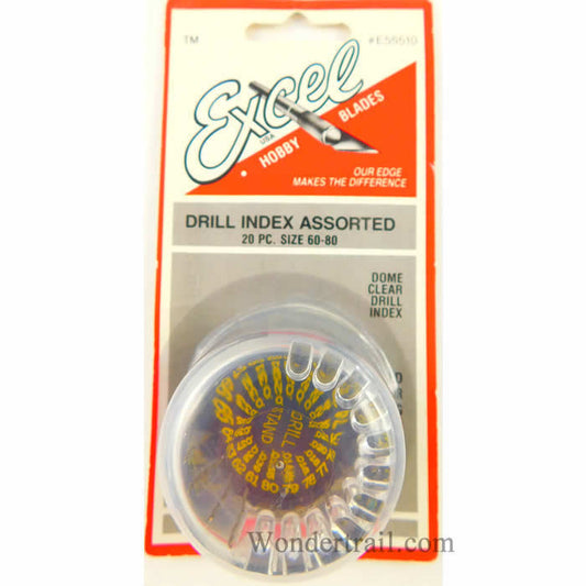 EXL55510 Mini Drill 20 Piece Index Excel Hobby Tools Main Image