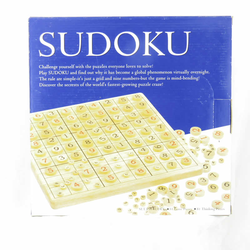 FAM185 Wooden Sudoku Game Fame Brands
