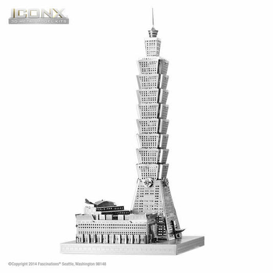 FASICX007 Taipei 101 3D Metal Model Kit Iconic Series Fascinations Main Image