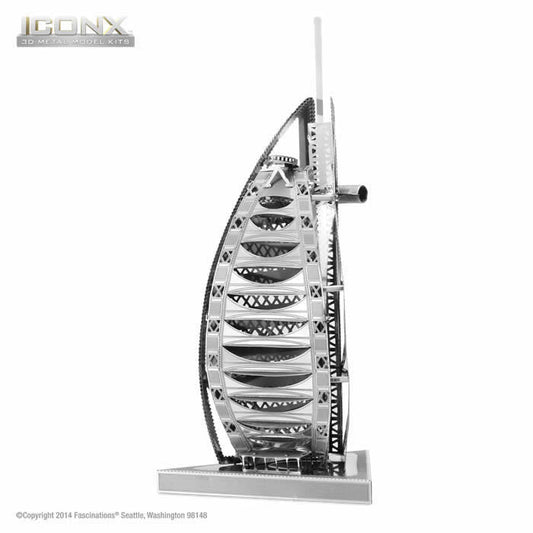 FASICX012 Burj al Arab 3D Metal Model Kit Iconic Series Fascinations Main Image