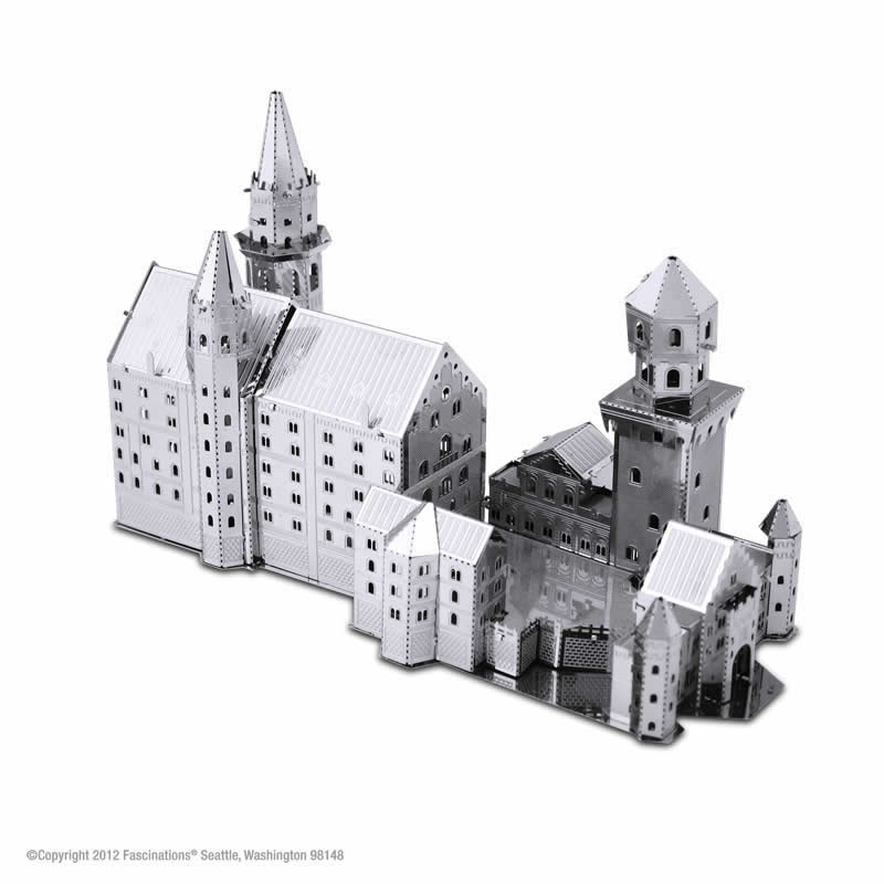 FASMMS018 Neuschwanstein Castle 3D Metal Model Kit Metal Earth Series Fascinations Main Image