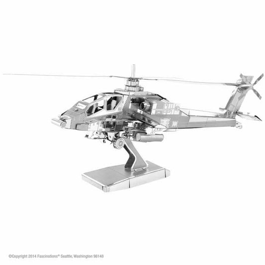FASMMS083 AH-64 Apache Model Kit MetalEarth Fascinations Main Image