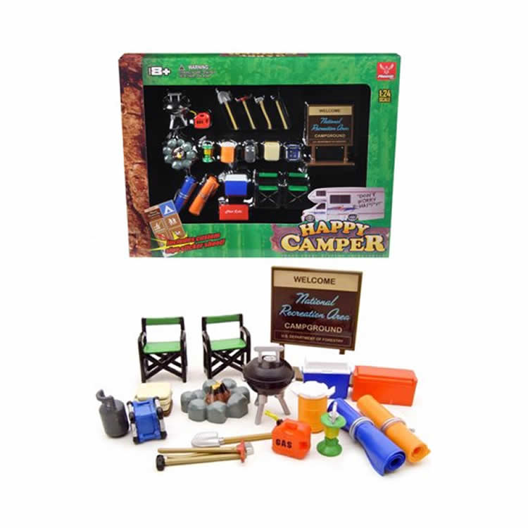 FEX18430 Happy Camper Set 1/24 Scale Accessories Set Phoenix Toys 2nd Image
