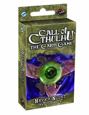 FFGCT50 Never Night Asylum Pack Call of Cthulhu LCG Main Image