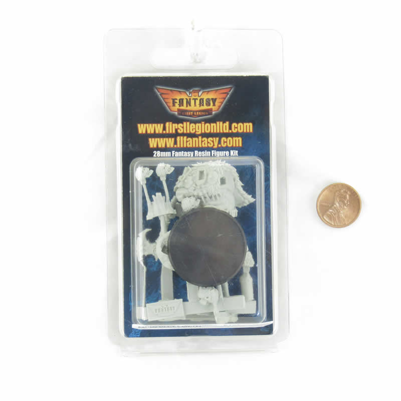 FLM28001 Orc Mgur Kick Figure Kit 28mm Heroic Scale Miniature Unpainted 2nd Image