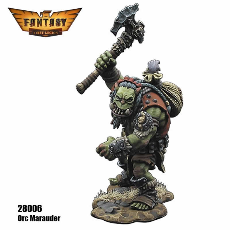 FLM28006 Orc Marauder Figure Kit 28mm Heroic Scale Miniature Unpainted 5th Image