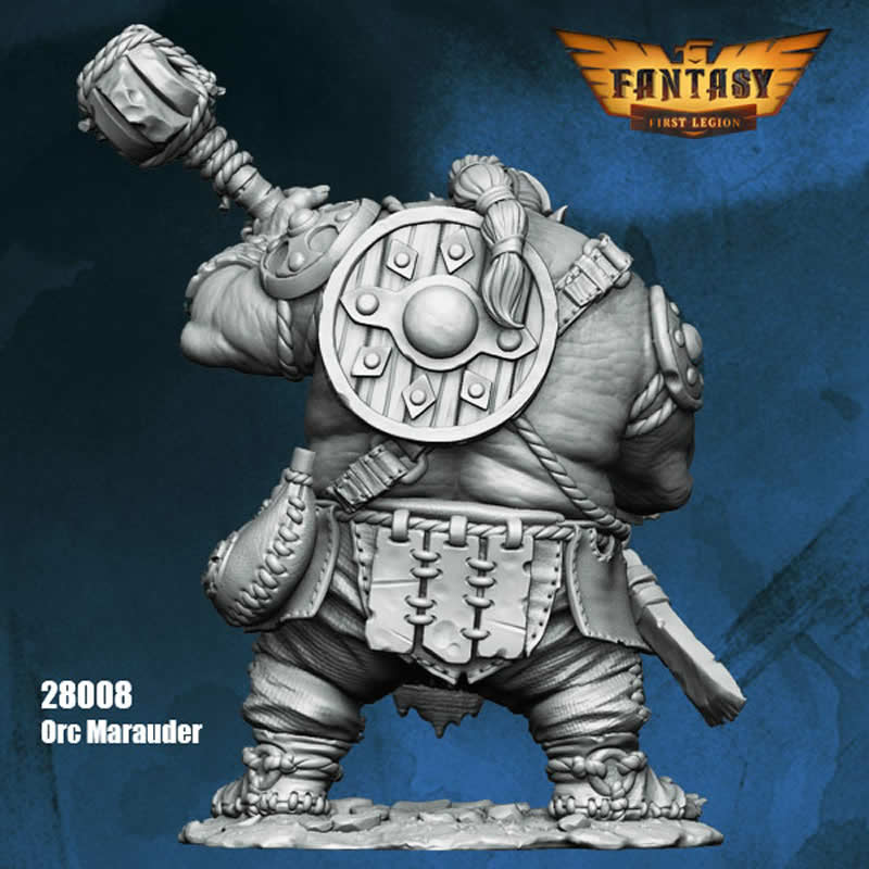 FLM28008 Orc Marauder Figure Kit 28mm Heroic Scale Miniature Unpainted 4th Image