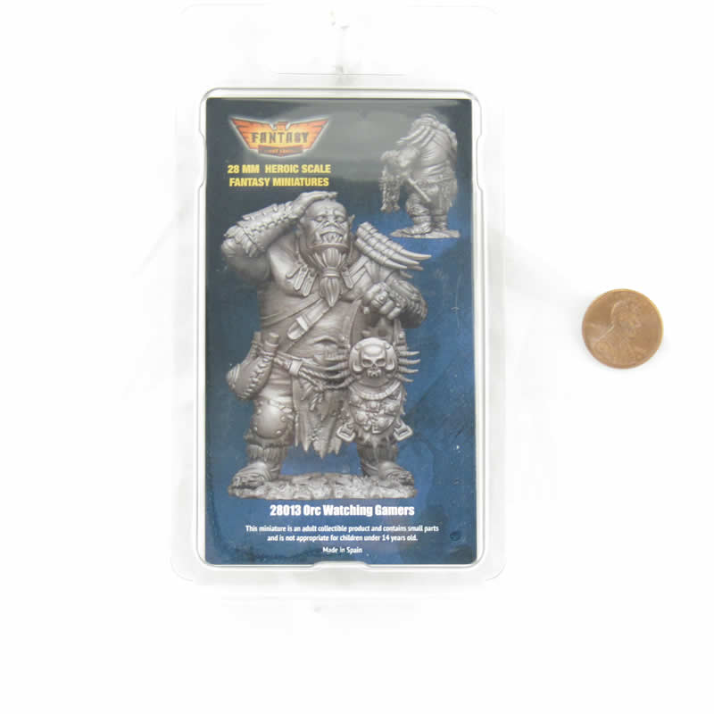 FLM28013 Orc Watching Gamers Figure Kit 28mm Heroic Scale Miniature Unpainted 3rd Image