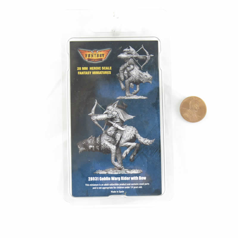 FLM28031 Goblin Warrior On Warg No. 2 Figure Kit 28mm Heroic Scale Miniature Unpainted 3rd Image