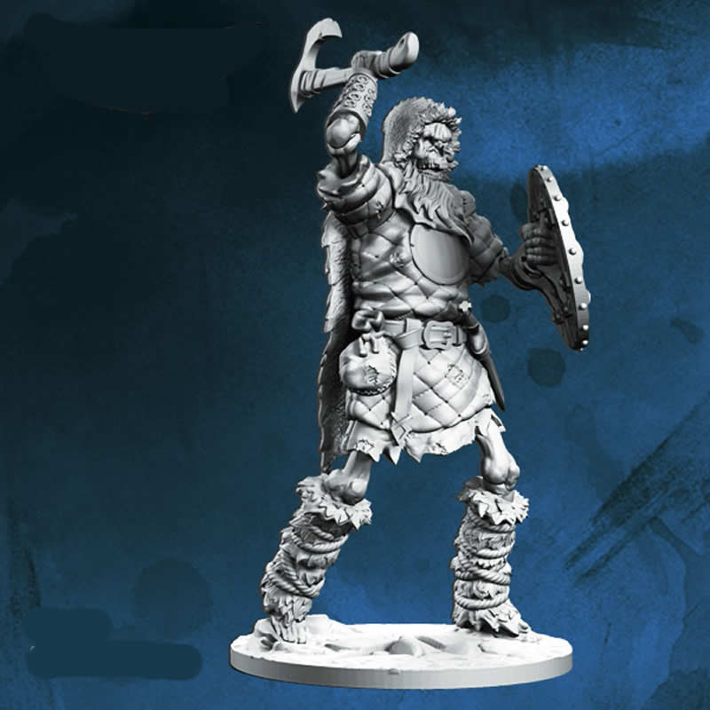 FLM28051 Skeleton Warrior Figure Kit 28mm Heroic Scale Miniature Unpainted Main Image