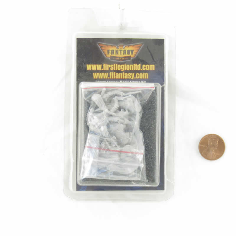 FLM28053 Mounted Skeleton Figure Kit 28mm Heroic Scale Miniature Unpainted 2nd Image