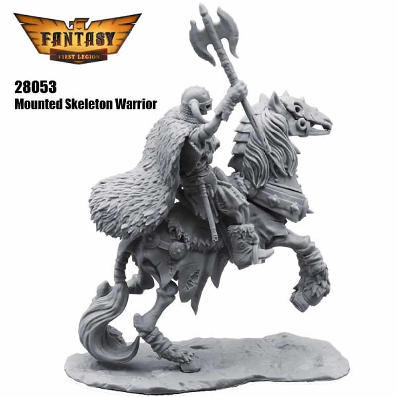 FLM28053 Mounted Skeleton Figure Kit 28mm Heroic Scale Miniature Unpainted 5th Image