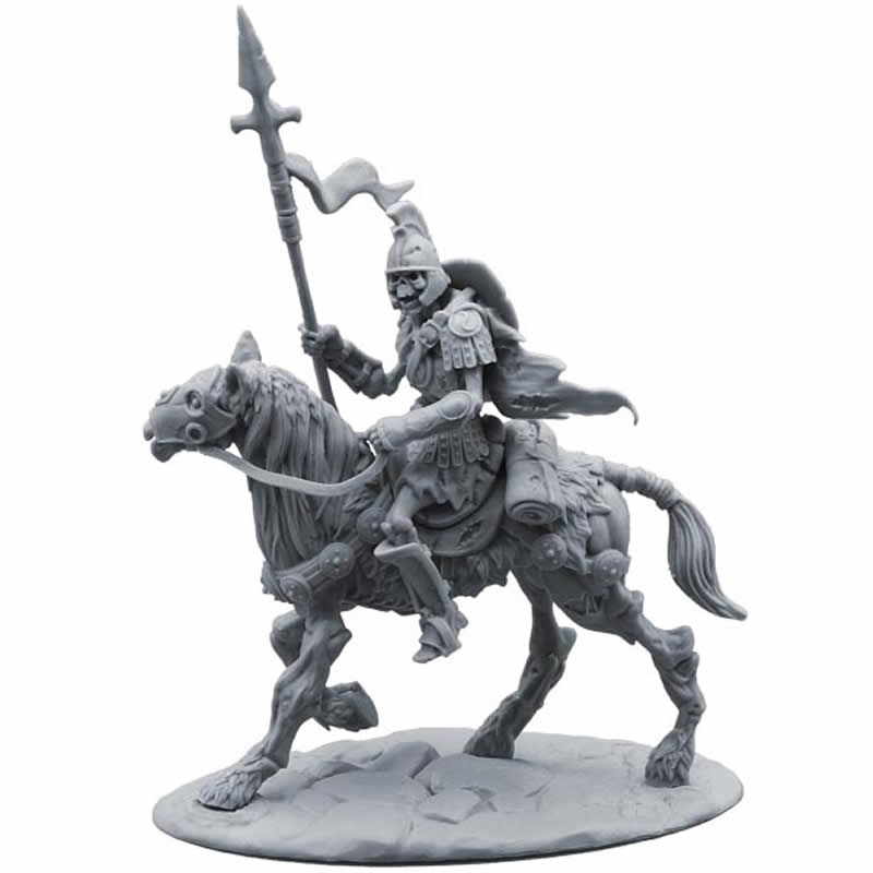 FLM28057 Mounted Skeleton Warrior Figure Kit 28mm Heroic Scale Miniature Unpainted Main Image