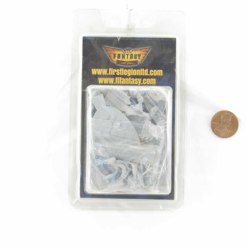 FLM28058 Mounted Skeleton Warrior Figure Kit 28mm Heroic Scale Miniature Unpainted 2nd Image