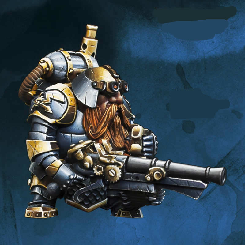 FLM28074 Shabaz Dwarven Bolt Gunner Figure Kit 28mm Heroic Scale Miniature Unpainted Main Image