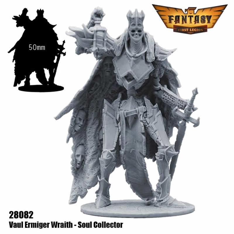 FLM28082 Vaul Ermiger Wraith Soul Collector Figure Kit 28mm Heroic Scale Miniature Unpainted 4th Image