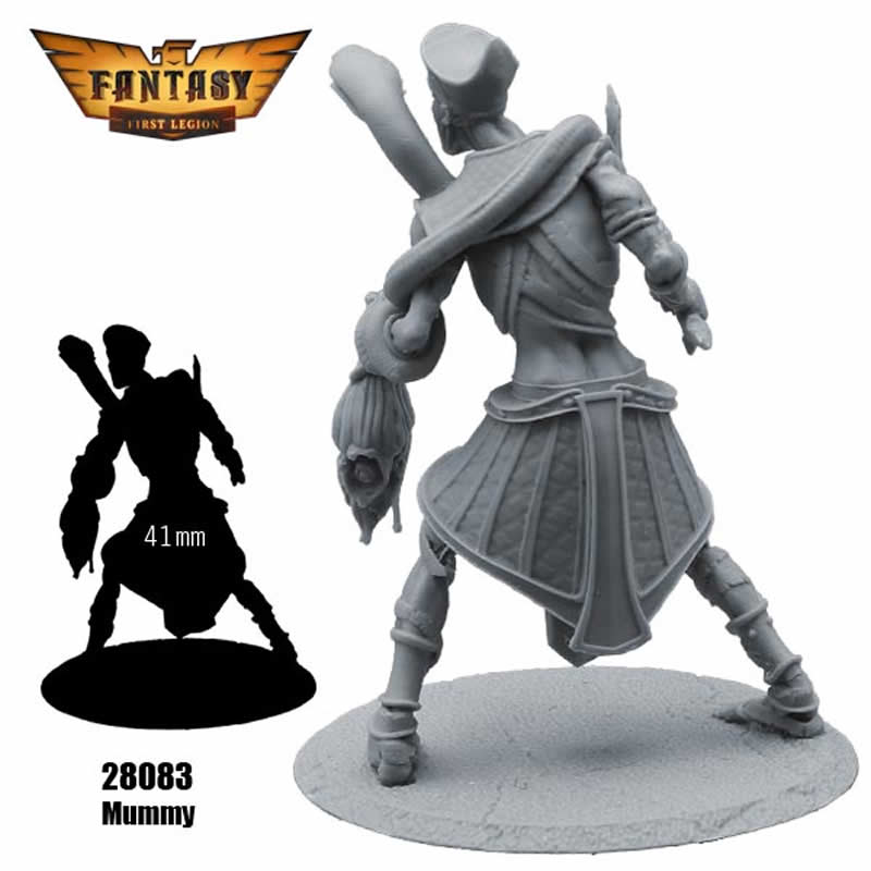 FLM28083 Mummy Figure Kit 28mm Heroic Scale Miniature Unpainted 4th Image