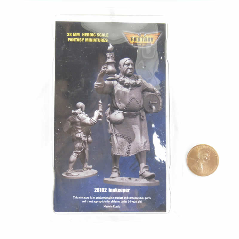 FLM28102 Innkeeper Figure Kit 28mm Heroic Scale Miniature Unpainted 3rd Image