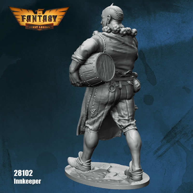 FLM28102 Innkeeper Figure Kit 28mm Heroic Scale Miniature Unpainted 4th Image