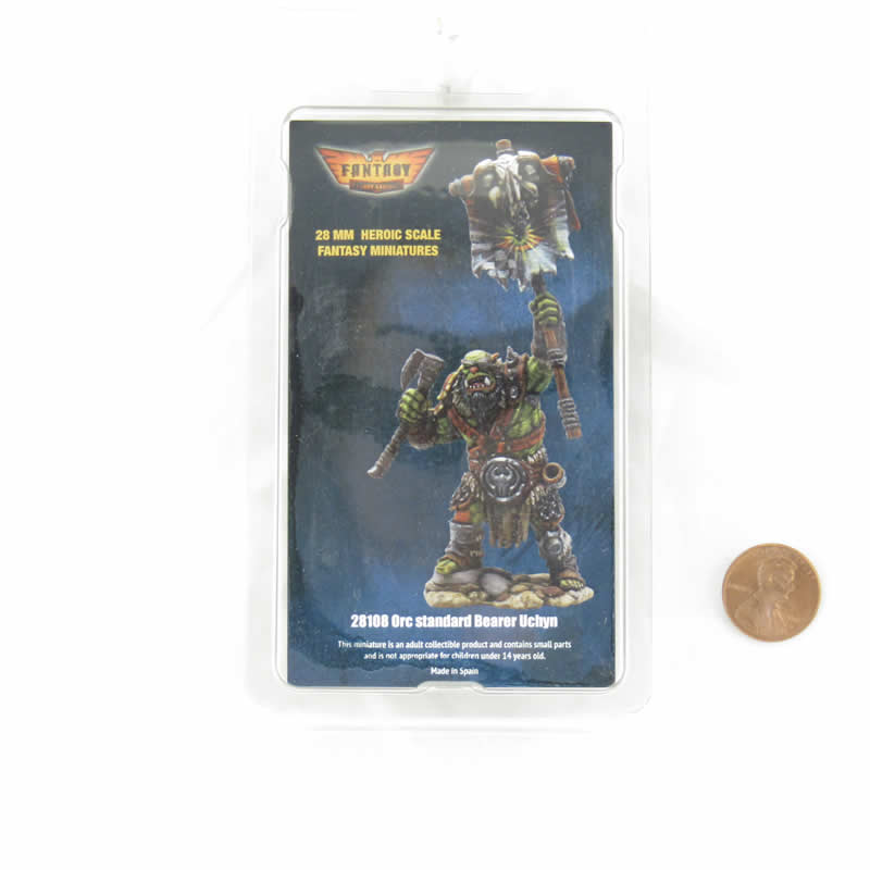 FLM28108 Orc Standard Bearer Uchyn Figure Kit 28mm Heroic Scale Miniature Unpainted 3rd Image